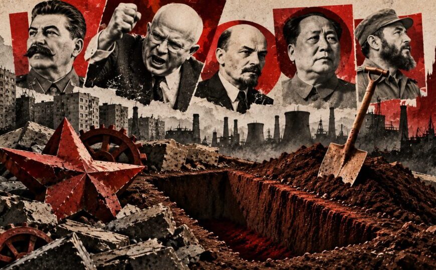 O socialismo prometeu enterrar o capitalismo — mas cavou a própria sepultura